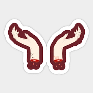 Blood On My Hands Sticker